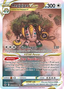 Regigigas V-ASTRO GG55 Realeza Absoluta Galeria de Galar