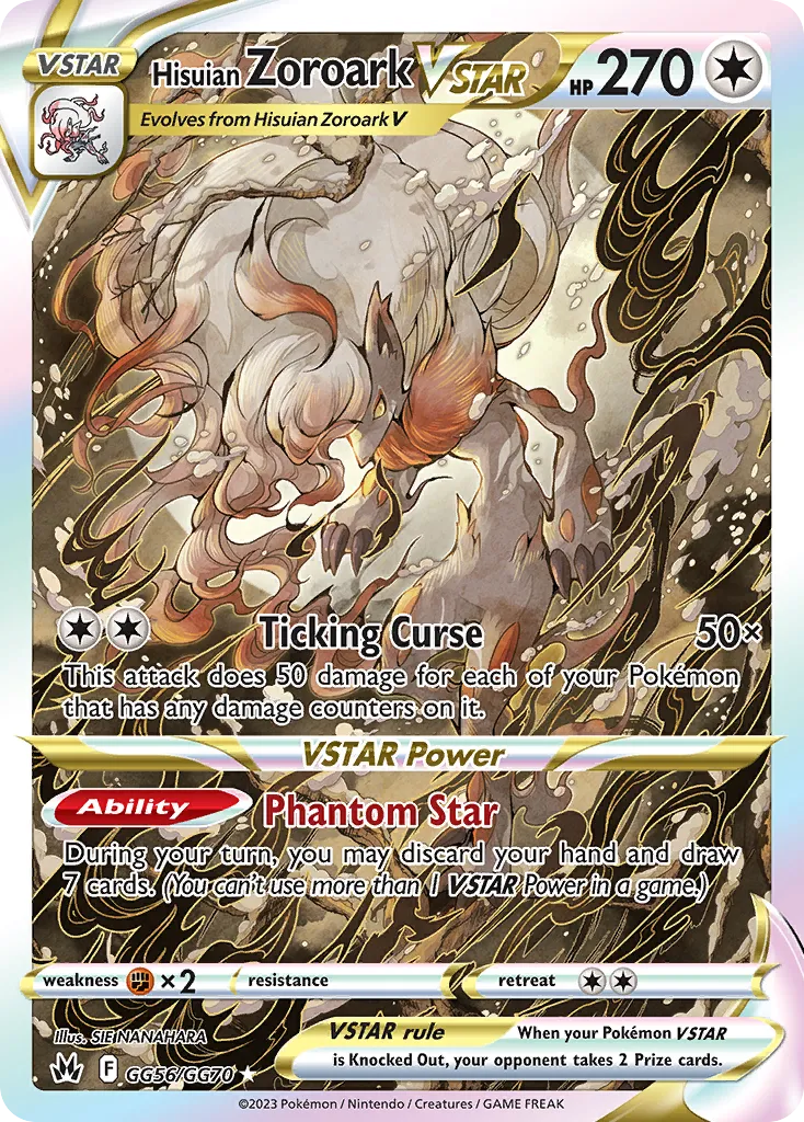 Zoroark de Hisui V-ASTRO GG56/70 Realeza Absoluta Galeria de Galar