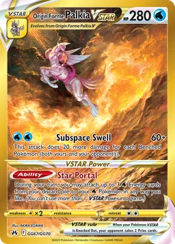 Palkia Forma Origem V-ASTRO GG67 Realeza Absoluta Galeria de Galar