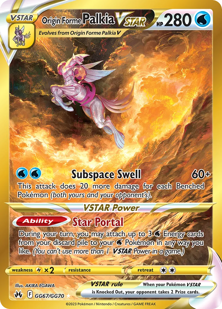 Palkia Forma Origem V-ASTRO GG67/70 Realeza Absoluta Galeria de Galar