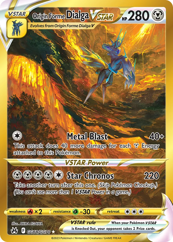 Dialga Forma Origem V-ASTRO GG68/70 Realeza Absoluta Galeria de Galar