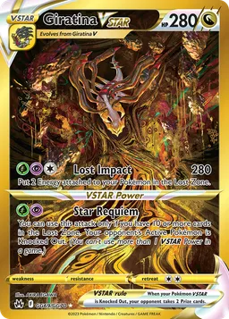 Giratina V-ASTRO GG69 Realeza Absoluta Galeria de Galar