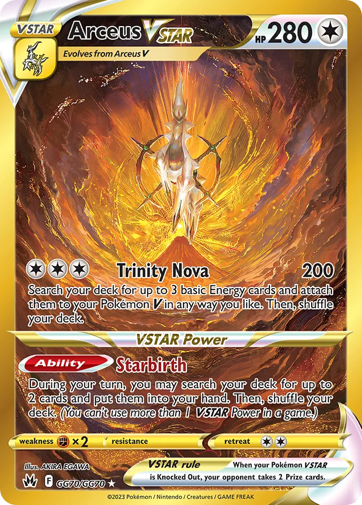 Arceus V-ASTRO GG70/70 Realeza Absoluta Galeria de Galar