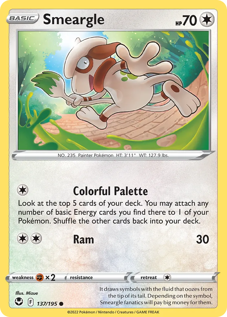 Smeargle TG10/30 Tempestade Prateada Galeria de Treinador