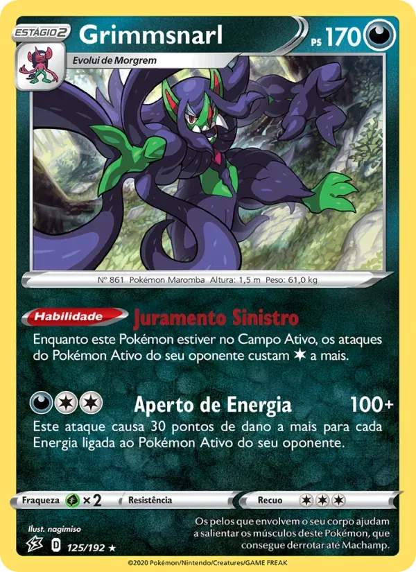 Grimmsnarl 125/192 Rixa Rebelde