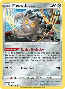 Meowth de Galar 126 Rixa Rebelde