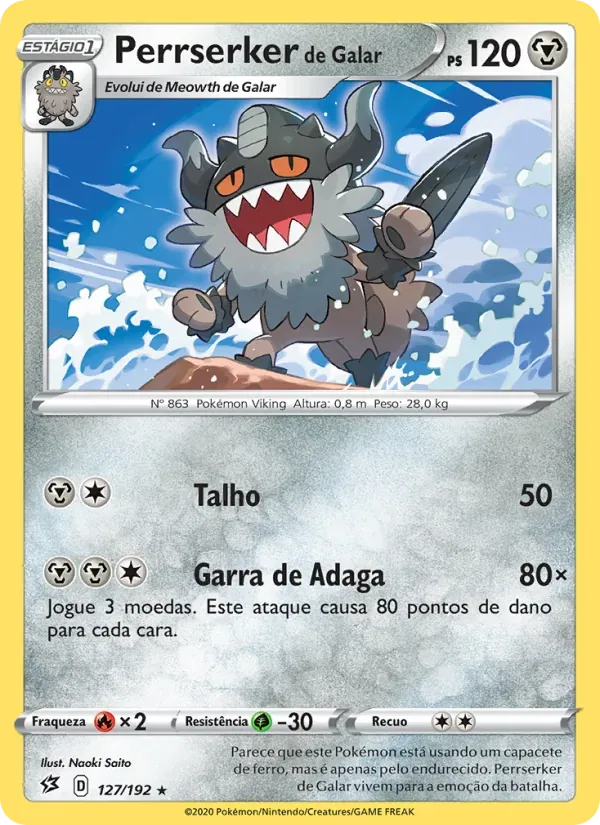 Perrserker de Galar 127/192 Rixa Rebelde