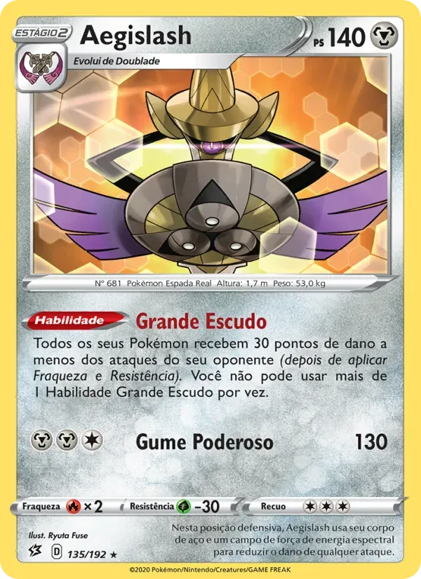 Aegislash 135/192 Rixa Rebelde