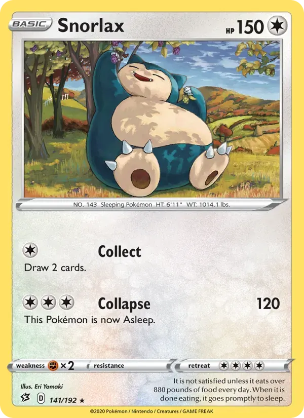 Snorlax 141/192 Rixa Rebelde