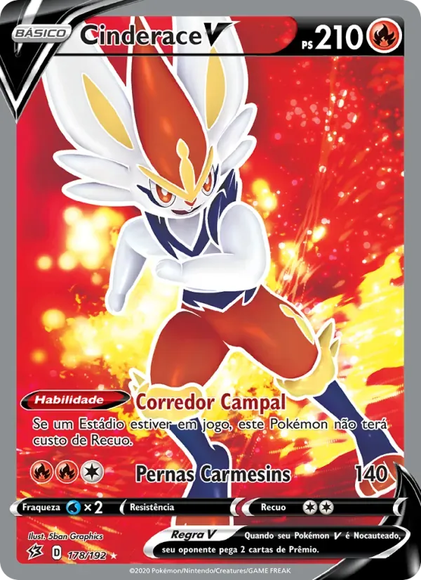 Cinderace V 178/192 Rixa Rebelde