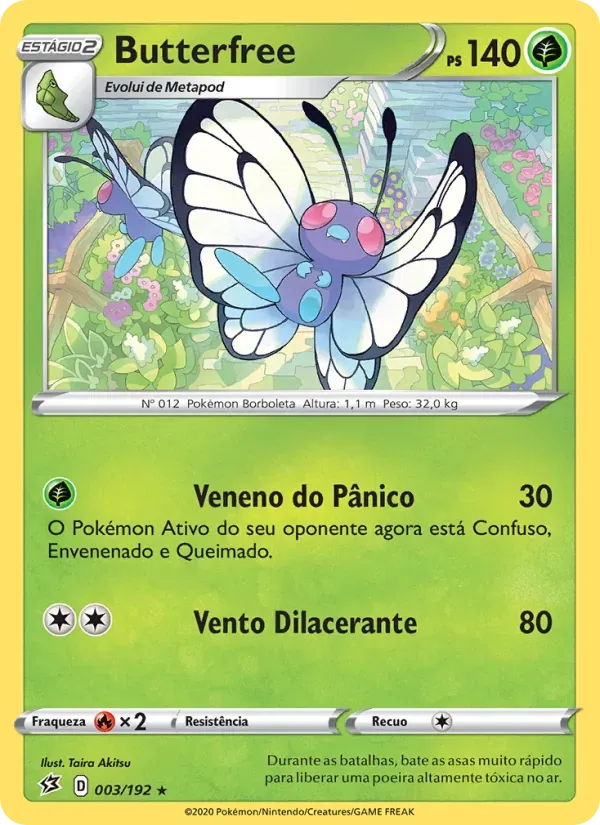 Butterfree 3/192 Rixa Rebelde