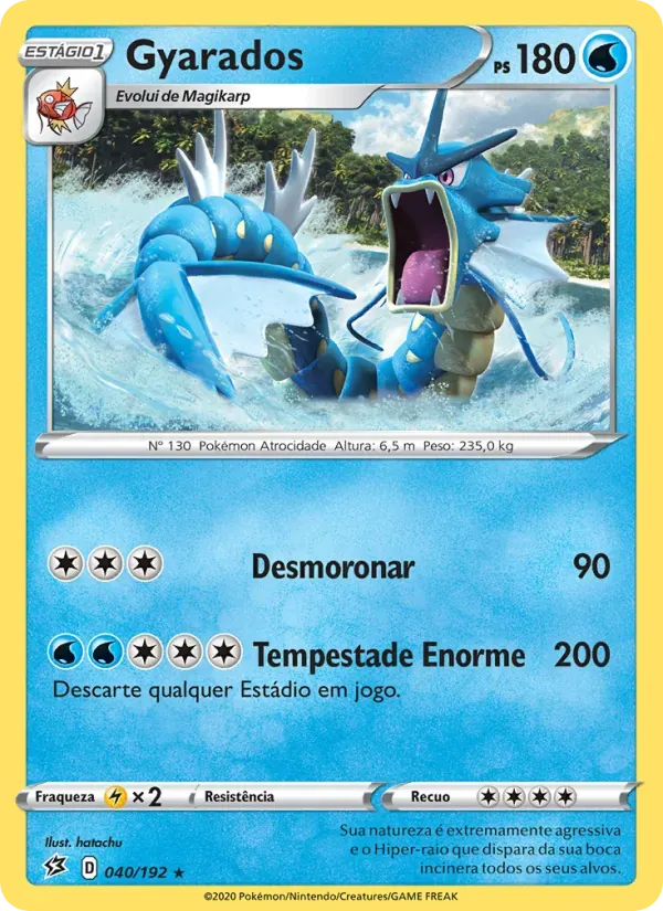 Gyarados 40/192 Rixa Rebelde