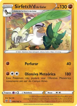 Sirfetch'd de Galar 95 Rixa Rebelde