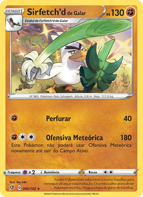 Sirfetch'd de Galar 95/192 Rixa Rebelde