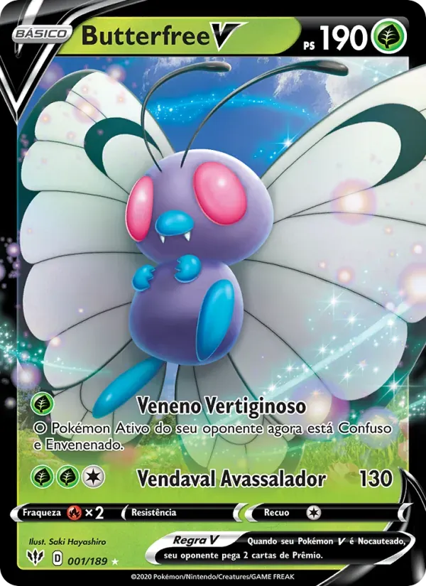 Butterfree V 1/189 Escuridão Incandescente