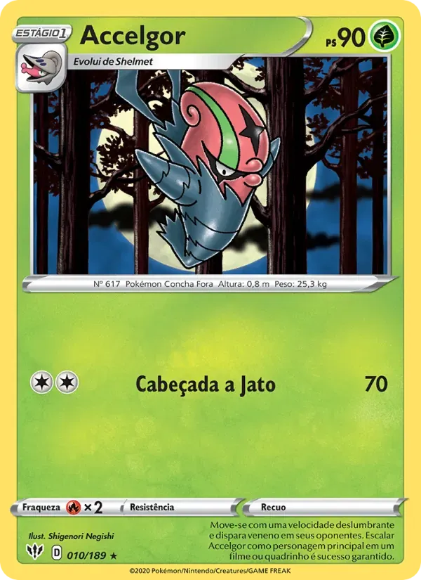 Accelgor 10/189 Escuridão Incandescente