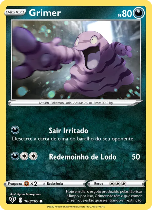 Grimer 100/189 Escuridão Incandescente