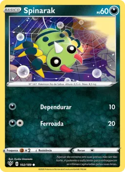 Spinarak 102 Escuridão Incandescente