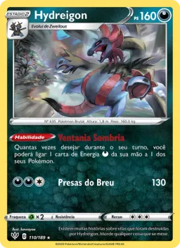 Hydreigon 110 Escuridão Incandescente