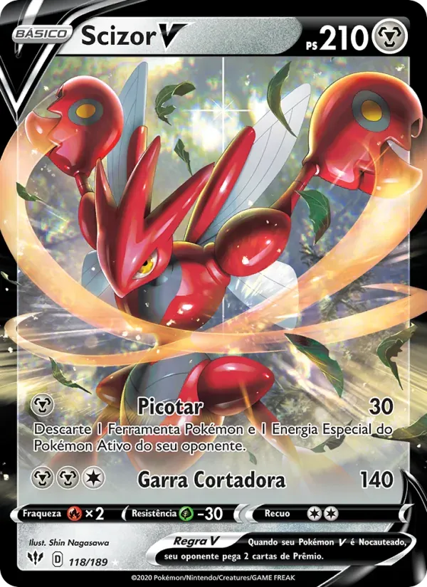 Scizor V 118/189 Escuridão Incandescente