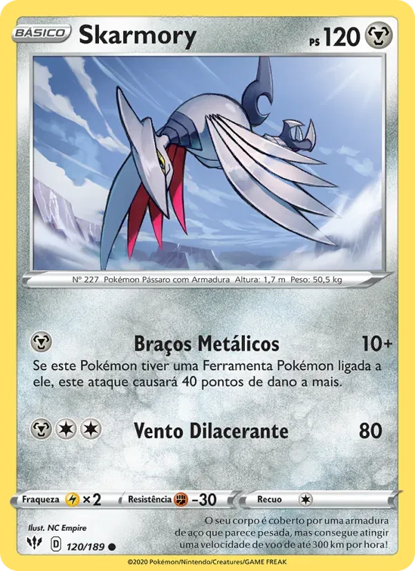 Skarmory 120/189 Escuridão Incandescente