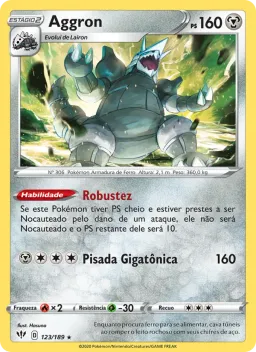 Aggron 123 Escuridão Incandescente