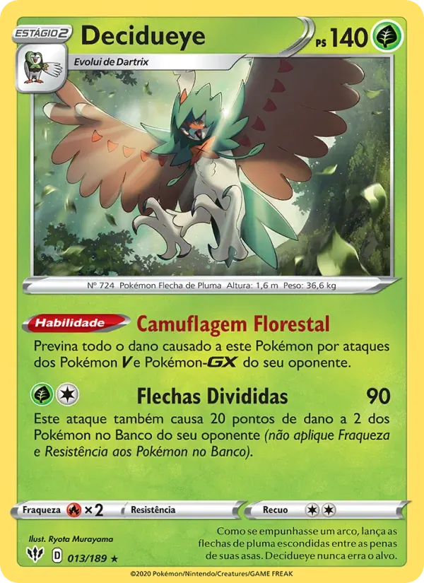Decidueye 13/189 Escuridão Incandescente