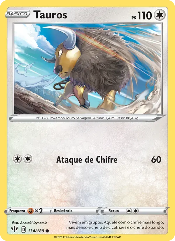 Tauros 134/189 Escuridão Incandescente
