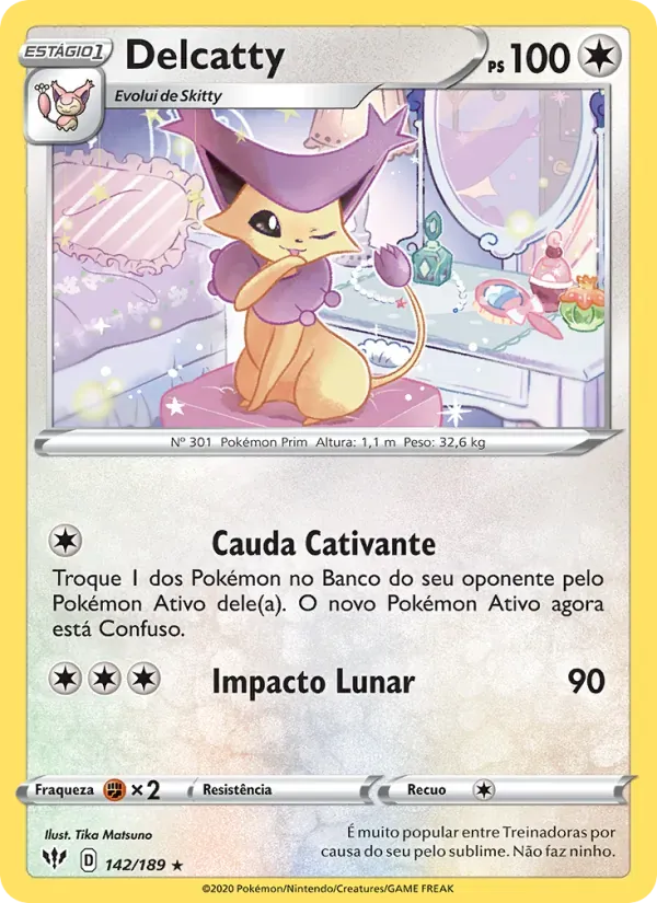 Delcatty 142/189 Escuridão Incandescente