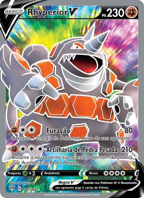 Rhyperior V 181/189 Escuridão Incandescente