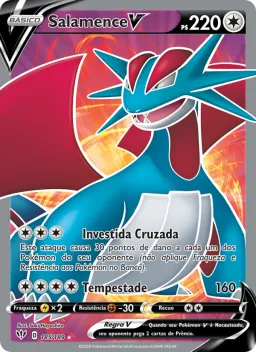 Salamence V 185 Escuridão Incandescente