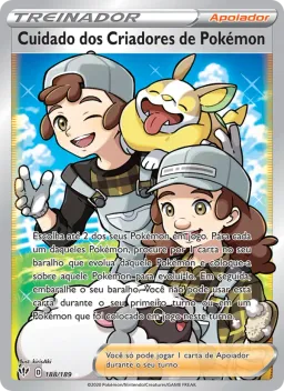 Cuidado dos Criadores de Pokémon 188 Escuridão Incandescente