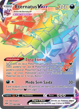 Eternatus VMAX 192 Escuridão Incandescente