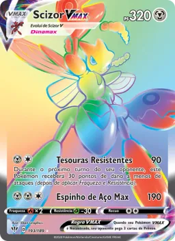Scizor VMAX 193 Escuridão Incandescente