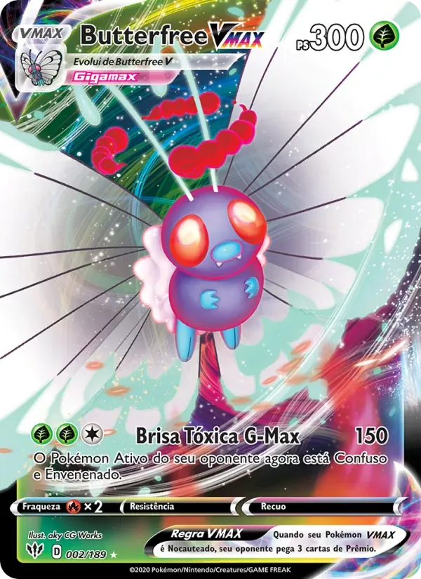 Butterfree VMAX 2/189 Escuridão Incandescente
