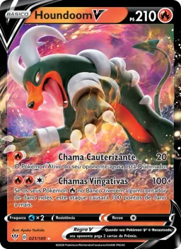 Houndoom V 21 Escuridão Incandescente