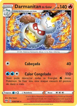 Darmanitan de Galar 28 Escuridão Incandescente