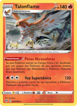 Talonflame 32 Escuridão Incandescente