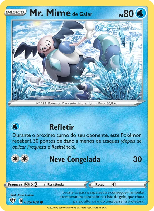 Mr. Mime de Galar 35/189 Escuridão Incandescente