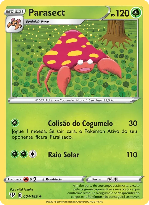 Parasect 4/189 Escuridão Incandescente