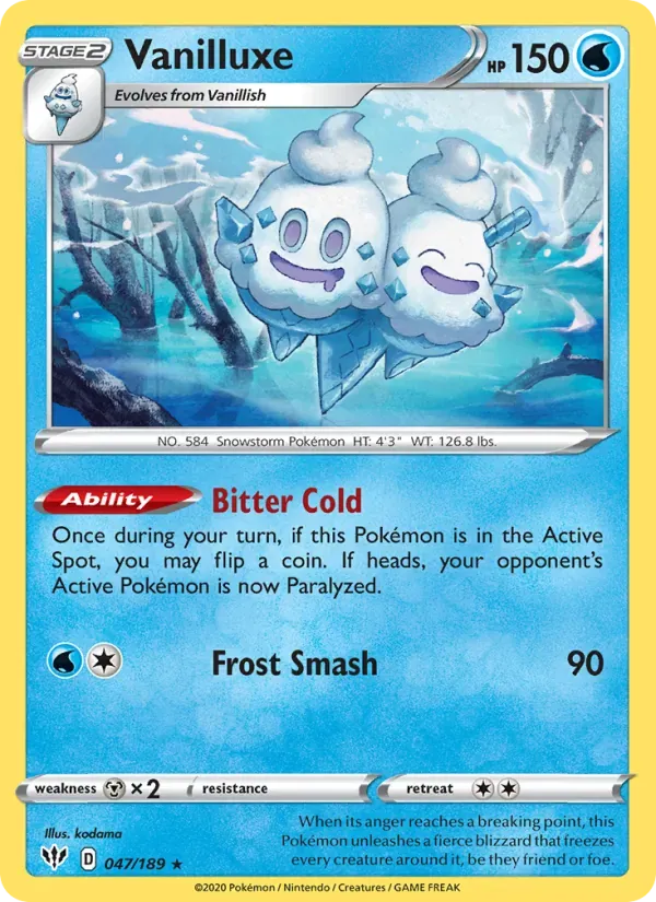Vanilluxe 47/189 Escuridão Incandescente
