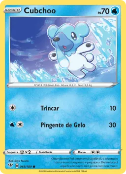 Cubchoo 48 Escuridão Incandescente