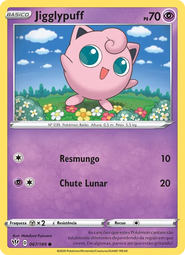 Jigglypuff 67/189 Escuridão Incandescente