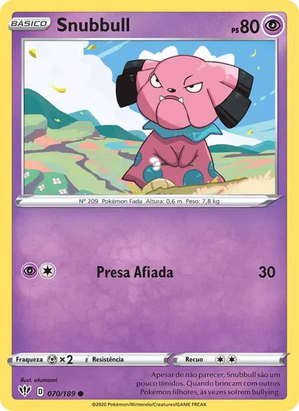 Snubbull 70/189 Escuridão Incandescente