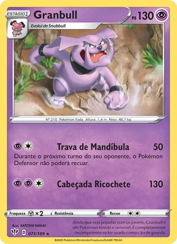 Granbull 71/189 Escuridão Incandescente