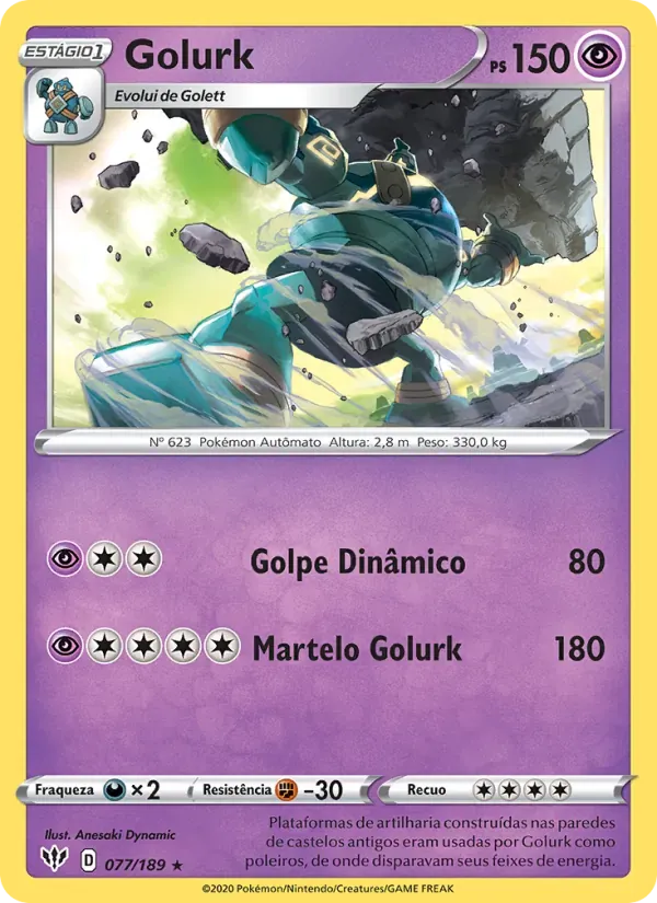 Golurk 77/189 Escuridão Incandescente