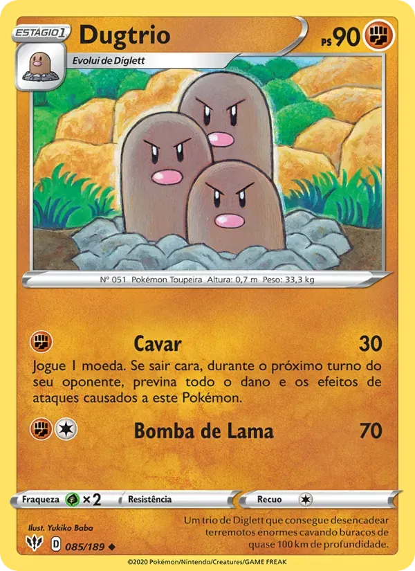Dugtrio 85/189 Escuridão Incandescente