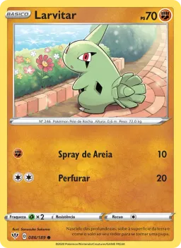 Larvitar 86 Escuridão Incandescente
