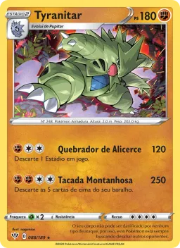 Tyranitar 88 Escuridão Incandescente