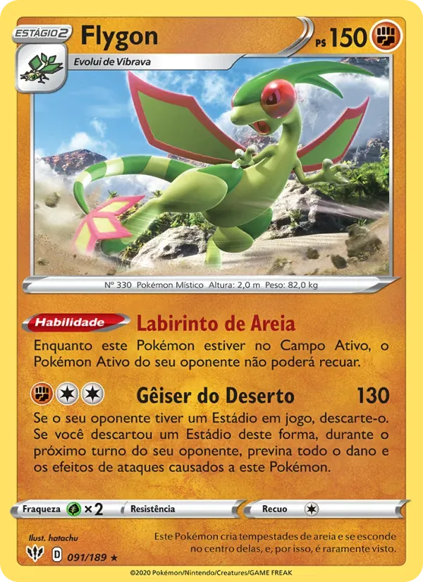 Flygon 91/189 Escuridão Incandescente